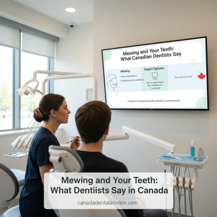 Mewing and Your Teeth What Dentists Say in Canada